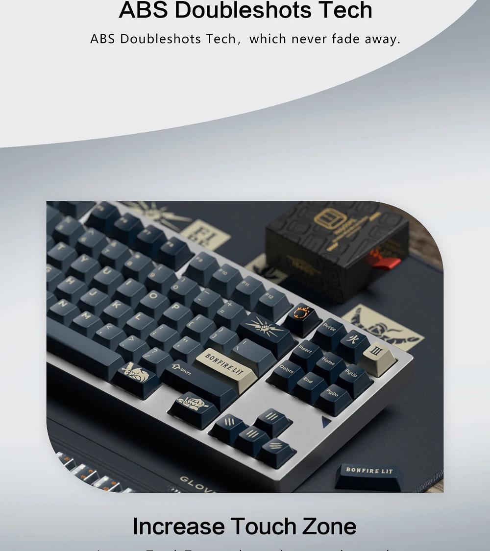 luva domikey cereja ligação fogo abs doubleshot keycap para mx stem teclado poker