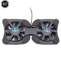 Support de refroidissement portable pour ordinateur portable, ventilateur pliable, coussin de refroidissement, refroidisseur de processeur pour ordinateur portable, refroidisseur USB 3