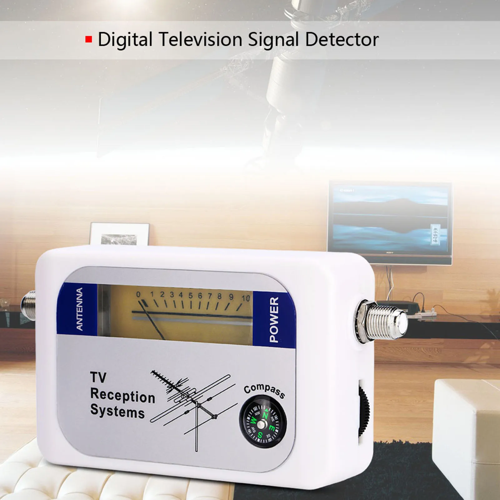 Digital TV Antenna Signal Strength Meter and Detector