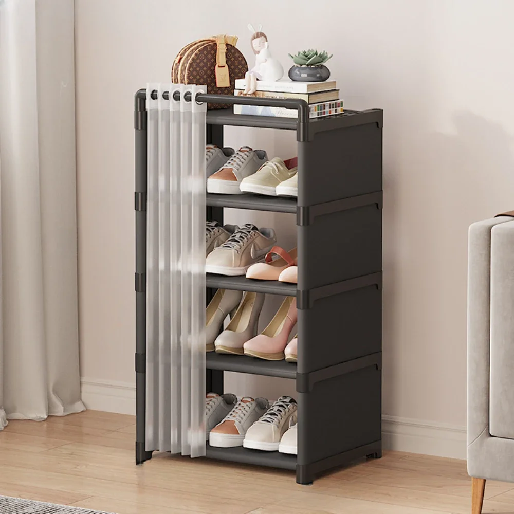 Dustproof Shoe Rack Home Furniture Racks Living Room Dustproof High Heels Cabinet Plastic Organizer Shoe Rack Organizer Cabinet