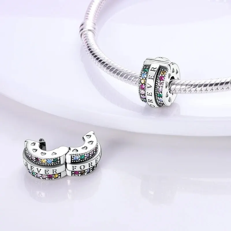 Sterling Silver Jewelry 925 Sterling Silver Beads Pendant Fit Pandora Charm Bracelet Butterfly Moon Star Luminous DIY Making