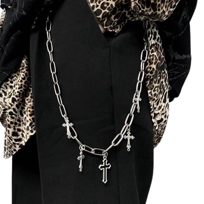 

Fashion Pocket Chain Goth Body Jewelry for Cross Jeans Pants Chain Skirt Accesso