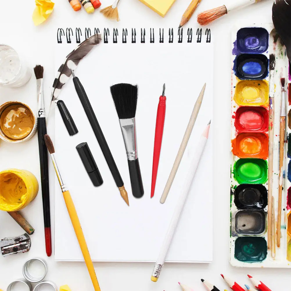 10Pcs 스크래치 페인팅 펜 세트 예술가를 위한 다용도 스크래치보드 스크래핑 도구 미술 프로젝트 및 공예 드로잉