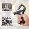 WorthWhile 5-60Kg Gym Fitness Hand Grip Men Adjustable Finger Heavy Exerciser Strength for Muscle Recovery Hand Gripper Trainer 5