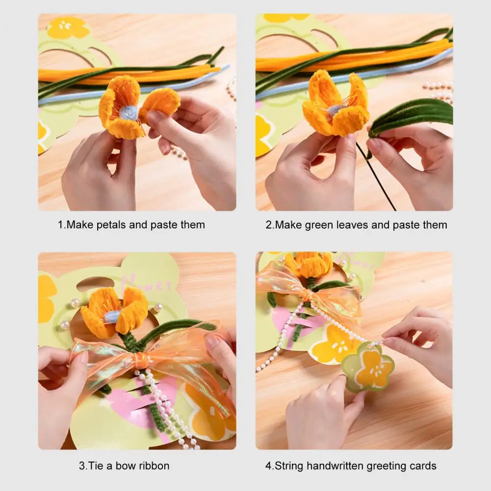 

Decorative Lamp Handmade Led Tulip Flower Ornaments Diy Battery-operated Decorative Lights for A Glowing Home Decor Diy Flower