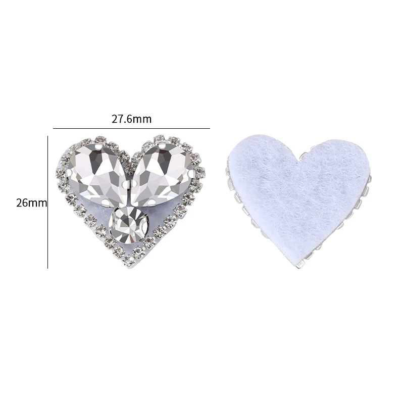 2 Teile/satz Glas Kristall Strass Nähen auf oder Kleber auf Patches Applique für Kleidung Schuh Tasche Kleidung Aufkleber Zubehör – Detail 13
