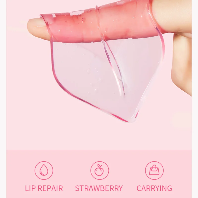 10pcs SADOER Fruits Moisturizing Lip Mask Lips Skin Care Nourishing Hydrating Crystal Collagen Gel Lip Patches Lips Plumper