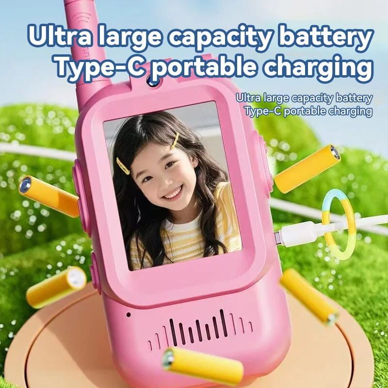 Kids Video Walkie Talkie Toys outdoor Children Parent-child intercom machine Walkie-talkie with HD Camera for Boys & Girls Gifts - 2