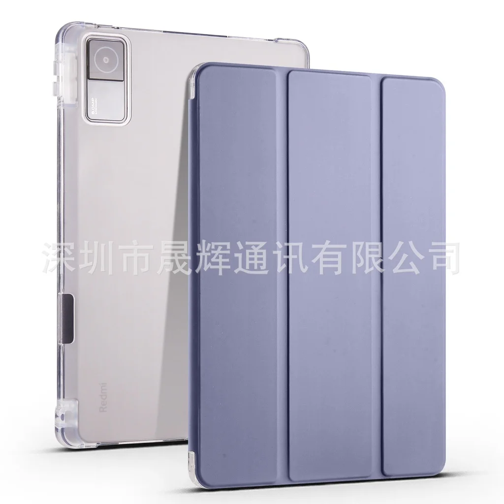 

For Xiaomi Redmi Pad SE 11 inch TriFold Case for Mi Pad 6 Pad 6 Pro Mi Pad 5 Pro Soft TPU Leather with Pencil Holder Case Cover