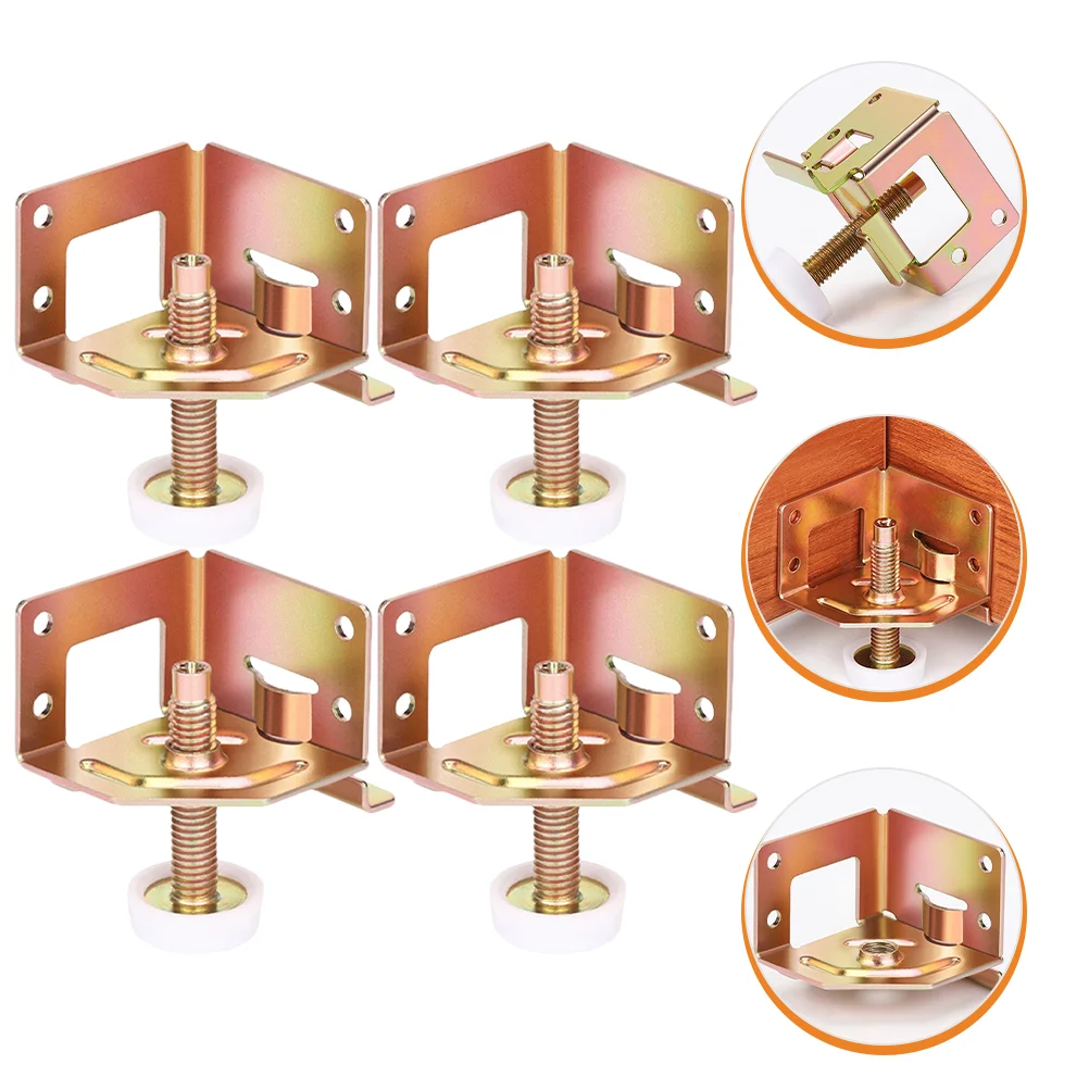 

4 Pcs Adjust The Foot Pad Adjustable Feet Leveling Furniture Cold Rolled Steel Levelers