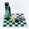 Outdoor Travel Portable Chess Set Barrel Folding Chessboard Plastic Chess Pieces Family Board Games Kids Chess Set 1