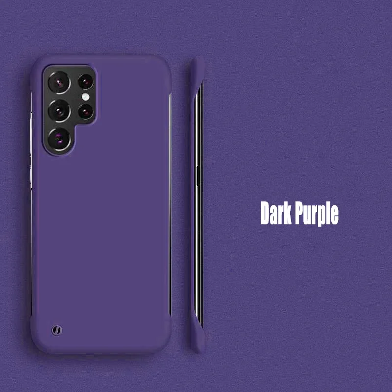 Ultra Slim Frameless Hard Matte Back Cover
