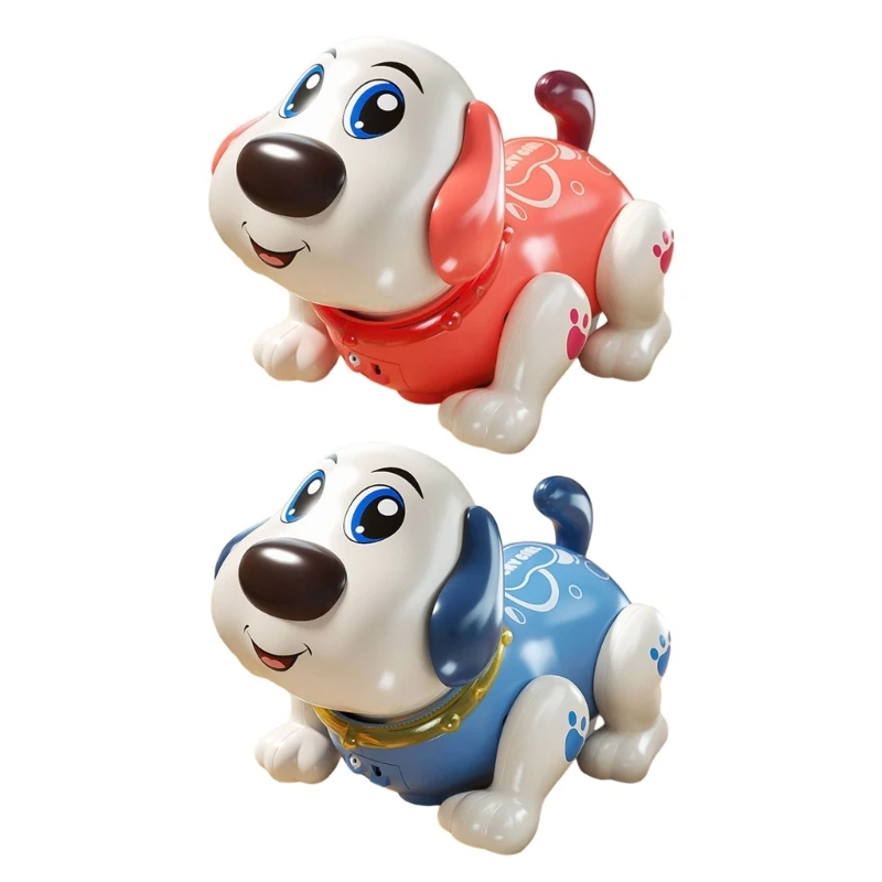 

Dog Electric Crawling Toy Intelligent Obstacle Avoidance Kids Learning Lift Head Music Children Birthday Gifts Dropship