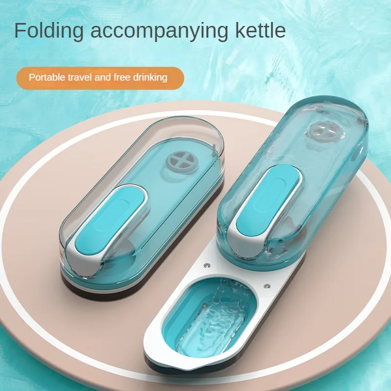 

Portable Dog Water Bottle Outdoor Accompanying Pet Walking Drink Water Travel Fold Water Bottle Cat Drinking Bowl Dog Supplies