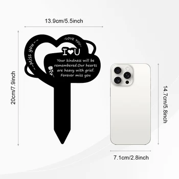 Acrylic Pet Memorial Cemetery Gravestone Memorial Supplies Acrylic Garden Stake Outdoor Decorative For Yard Your Dog and Cat 2