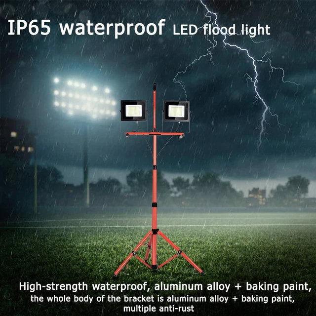 100W Portable LED Work Light - USB Port - 10,000 Lumens - 5000K