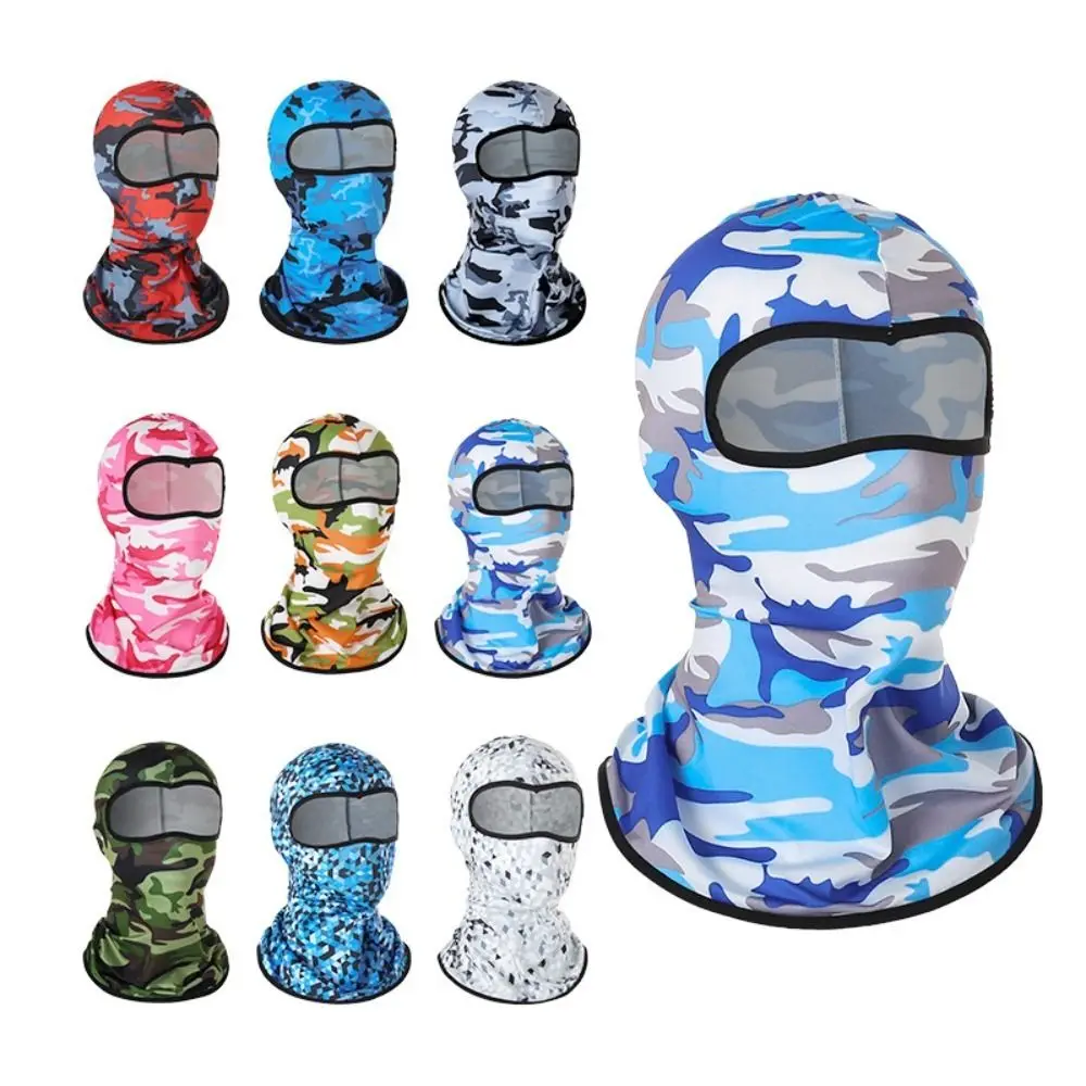 

Anti-UV Balaclava Hat Gift Quick Dry Windproof Face Covers Caps Colorful Ice Silk Riding Headgear Sports