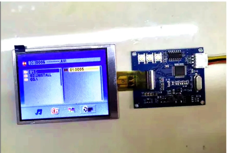 3インチLCDディスプレイモジュール,320x240,1ウェイRca,リバース