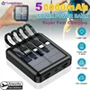 20000mAh Solar Move Power Bank Super Fast Charging USB TYPE C Cable Portable Charger LED Lighting Power Bank For iPhone Samsung 1