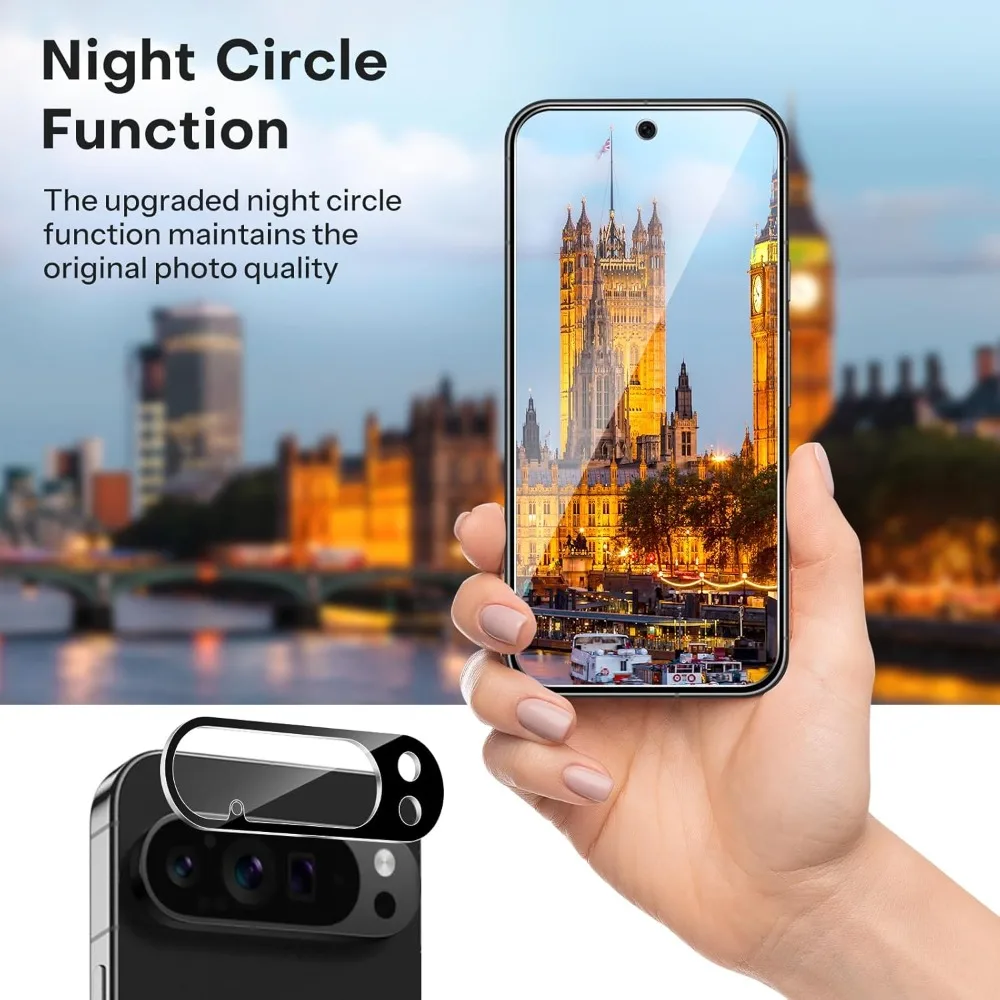 HD Camera Lens Glass Protector - Anti-Scratch 3D Full Cover for Google Pixel 10 Series