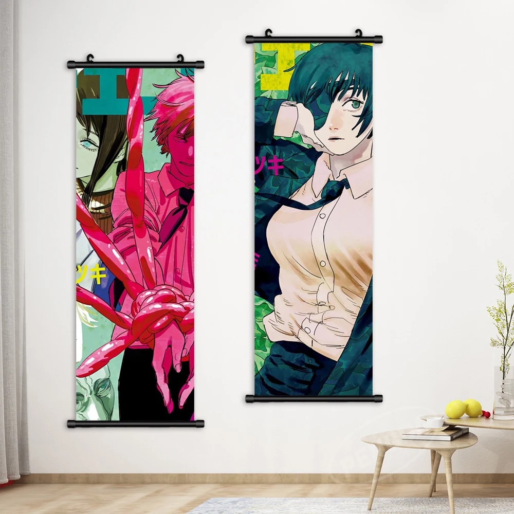 Anime Chainsaw Man Power Wall Scroll Poster Art Print Home Decor Gift  60*90cm