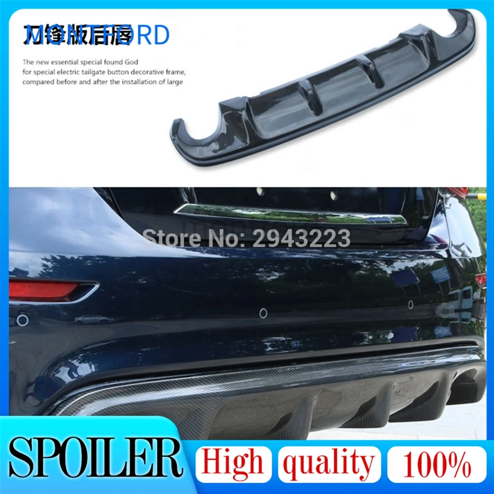 

Car Styling High Quality Carbon Fiber Material Rear Spoiler Tail Trunk Wing Rear Diffuser Bumper For Infiniti Q70 Q70L 2013-2017