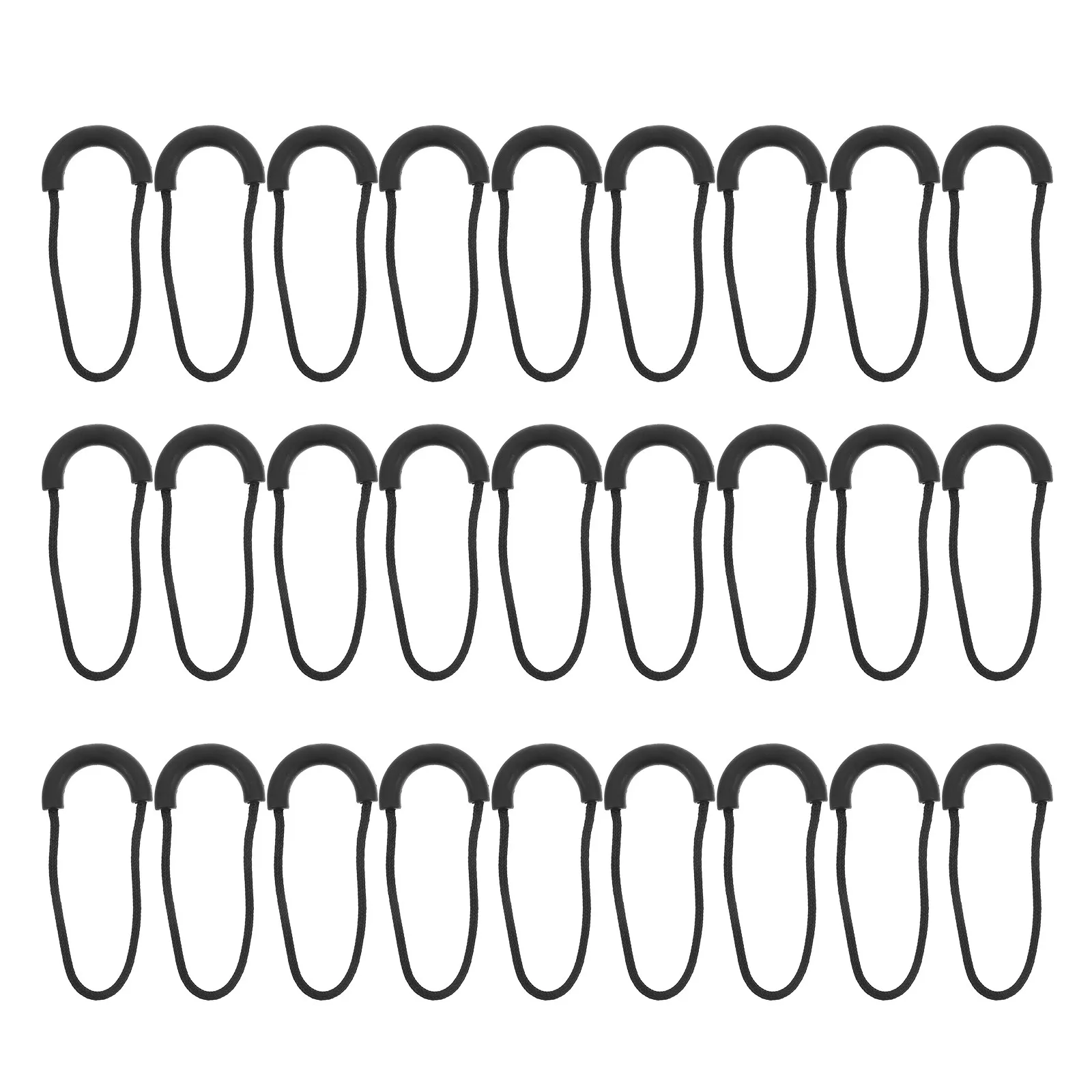 30Pcs 지퍼 풀 탭 분리형 교체용 U자형 풀러 재킷 코트 수하물 배낭 야외 여행 지퍼 수리