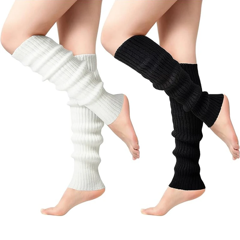 

Sweet Girl Leg Warmers Knitted Long Socks Foot Cover Women Autumn Winter Leg Warmer Socks Heap Heap Socks Leg Warmers