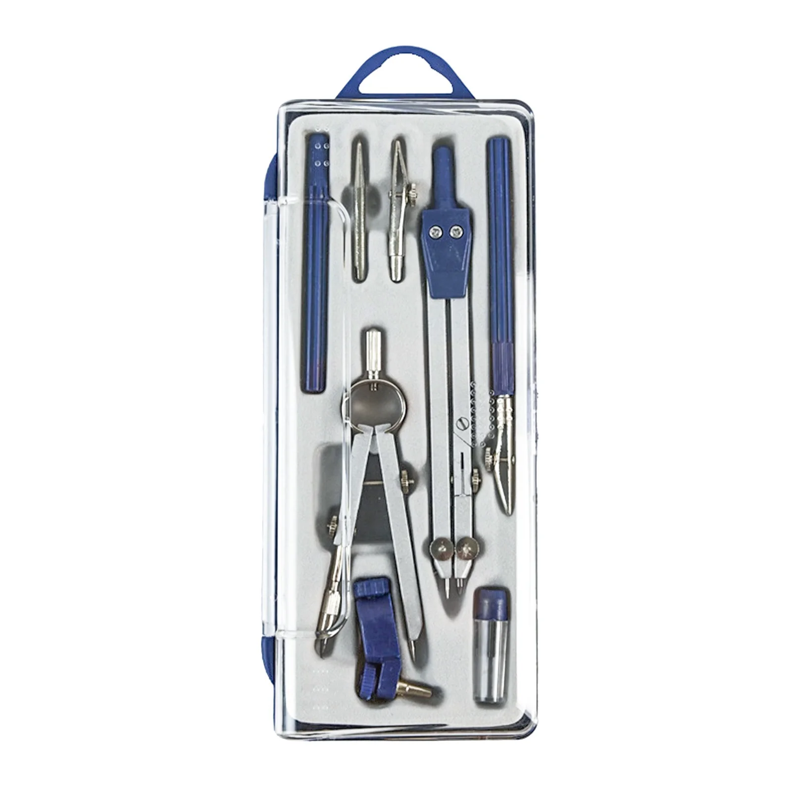 8PCS Professional Geometry Set Metal Compass, Geometry Precision Tool Set with Shattered Storage Box, Drawing Tools and Drawing - 5
