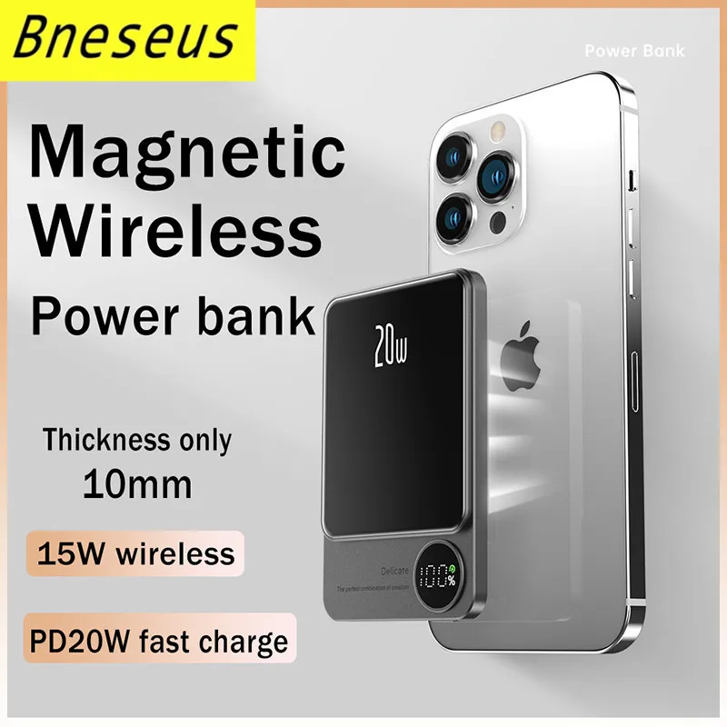 새로운 Macsafe 보조베터리 자기 보조베터리 무선 충전기 iphone 13pro 13ProMax 외부 보조 배터리 팩