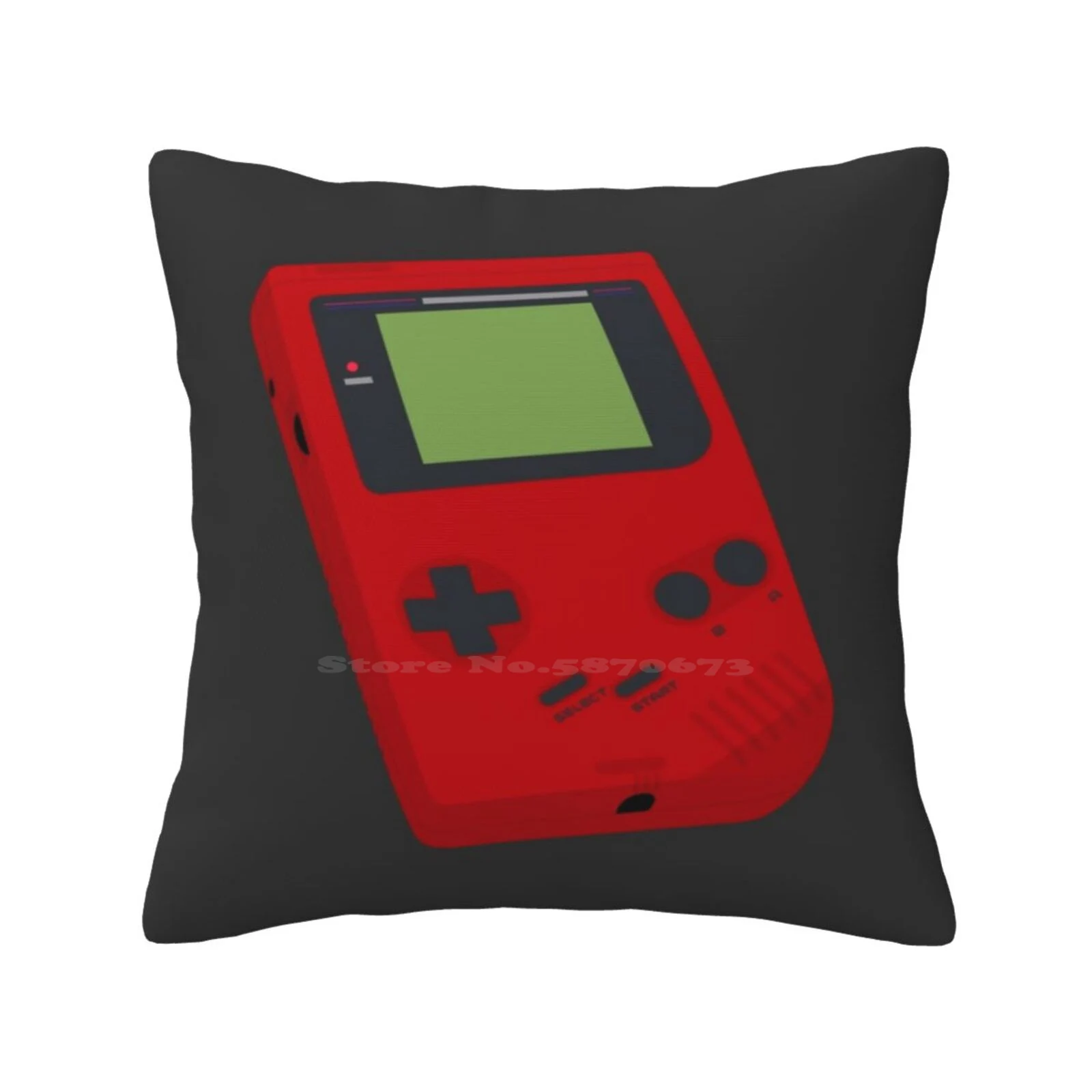 Retro Handheld Red Fashion Sofa Throw Pillow Cover Federa Gameboy Game Boy Dmg Red Handheld Minimalista Original Classic