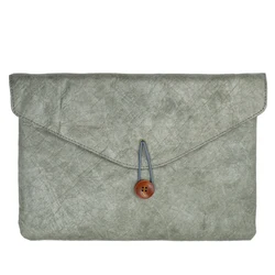 Vintage Envelope Style Paper-Look Laptop Sleeve Pouch for 15.6inch (Dark Grey)