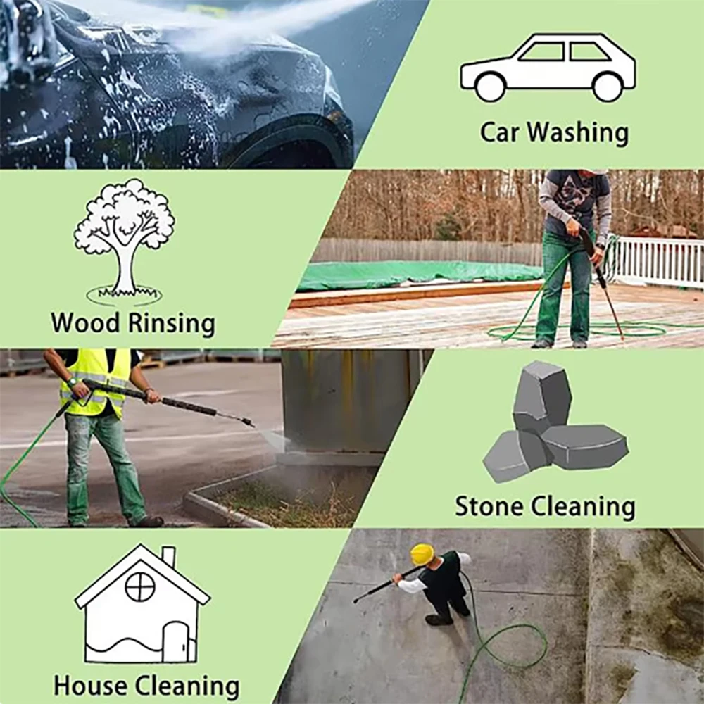 0.5~30M Super Flexible Kink Resistant Power Washer Hose, Car wash Pipe ,for some of Patriot/ Daewoo/Black & Decker/ Bort