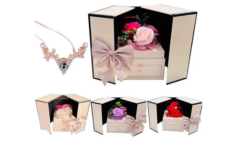 

Preserved Rose Flowers Eternal Flowers Box Valentine Day Decor Drawer Design Preserved Roses Valentine Day Decor For Teens