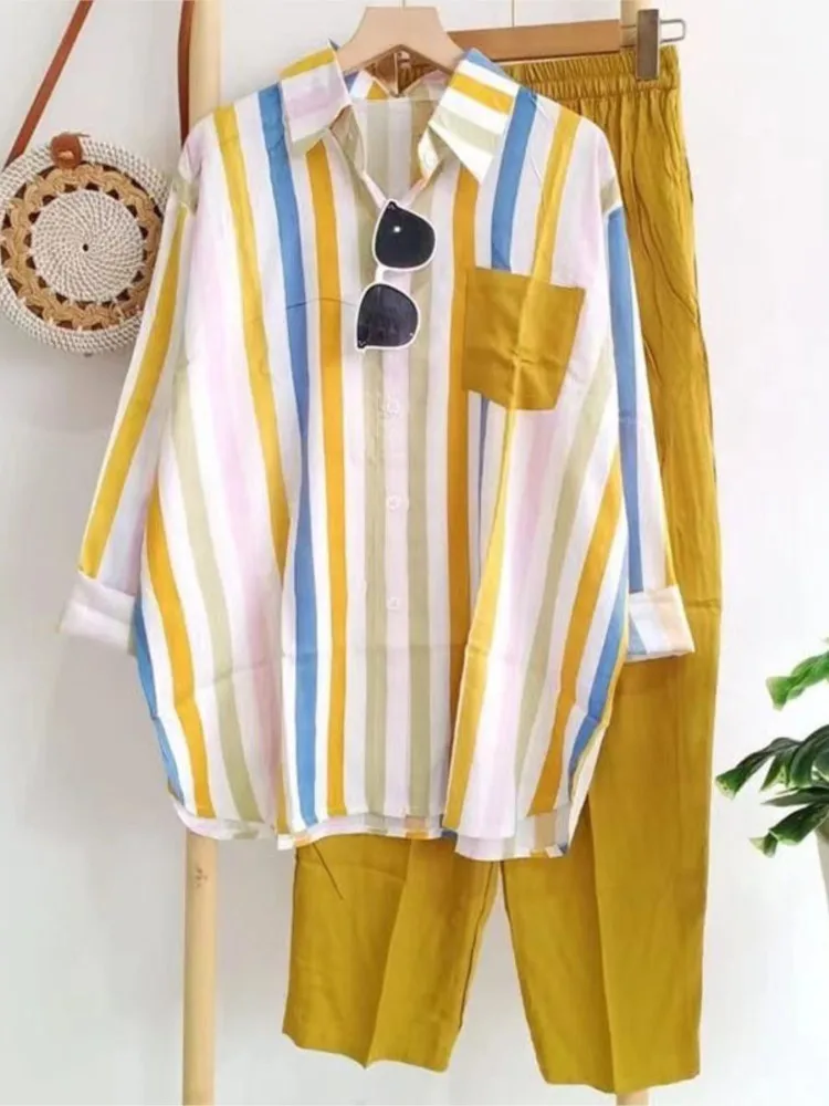 Women's Striped Sequined Deep V One-piece Casual Pants main image 1