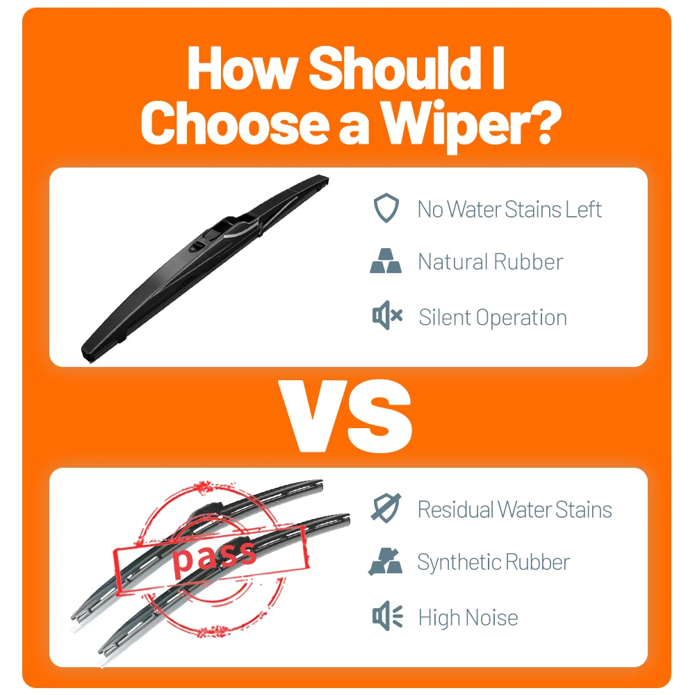10 Rear Windshield Washer Wiper Blade - Car Accessories