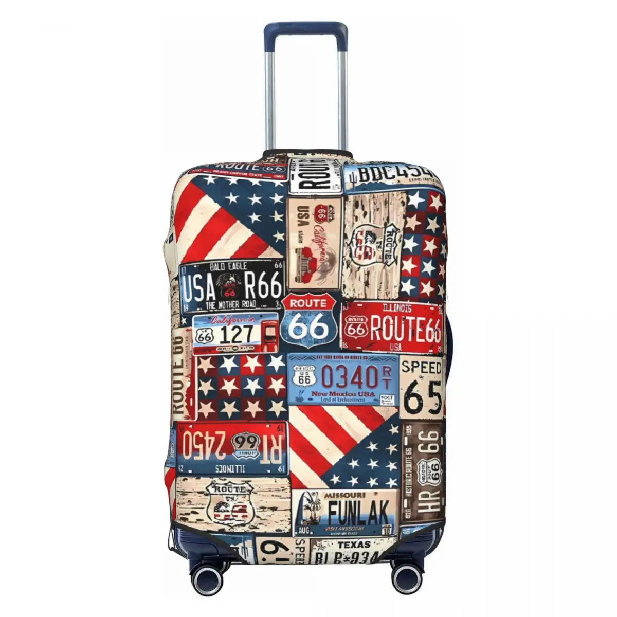 Travel Printed Suitcase Cover Holiday Vintage History Practical Luggage Case Travel Protector 2