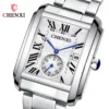 CHENXI 8216 Quartz Watches Fashion Simple Business Simple Silvery Stainless Steel Strap Wristwatches for Men 2
