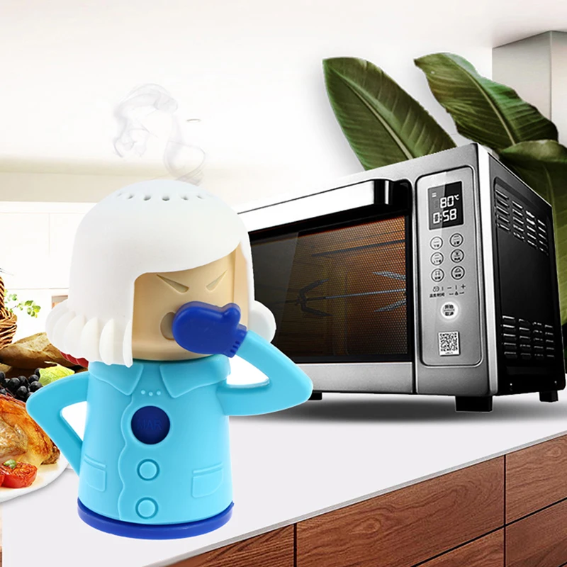 Angry Mama Microwave Oven Cleaner Steam Clean Kitchen Gadget Cooking Tool 1