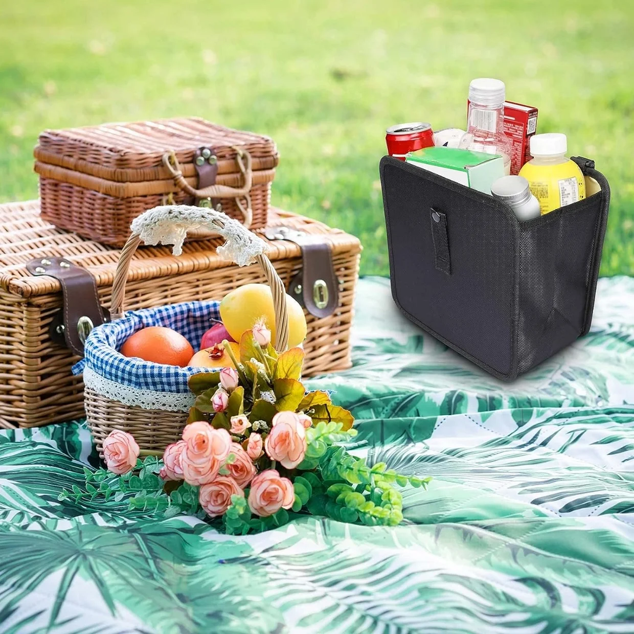 Car Trash Can Leak-Proof Waterproof Collapsible Portable Auto Garbage Bag Large Capacity Trashcan Storage Bag