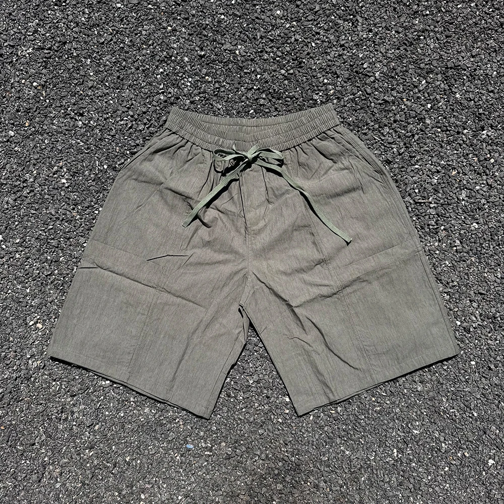 Wang Studio 10 Year Old Store 여름 클래식 스포츠 피트니스 야외 유니섹스 탄성 반바지 남성 스타일 편안한 통기성