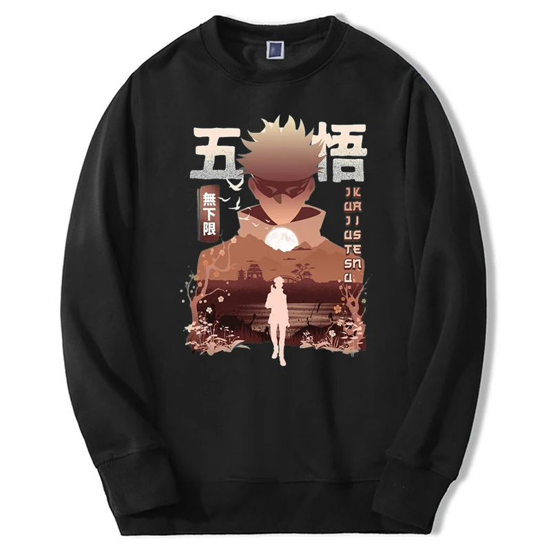 

Jujutsu Kaisen Mens Fashion Printing Sweatshirt Ryomen Sukuna Itadori Yuji Harajuku Warm Tracksuit Mens Fleece Anime Sweatshirt