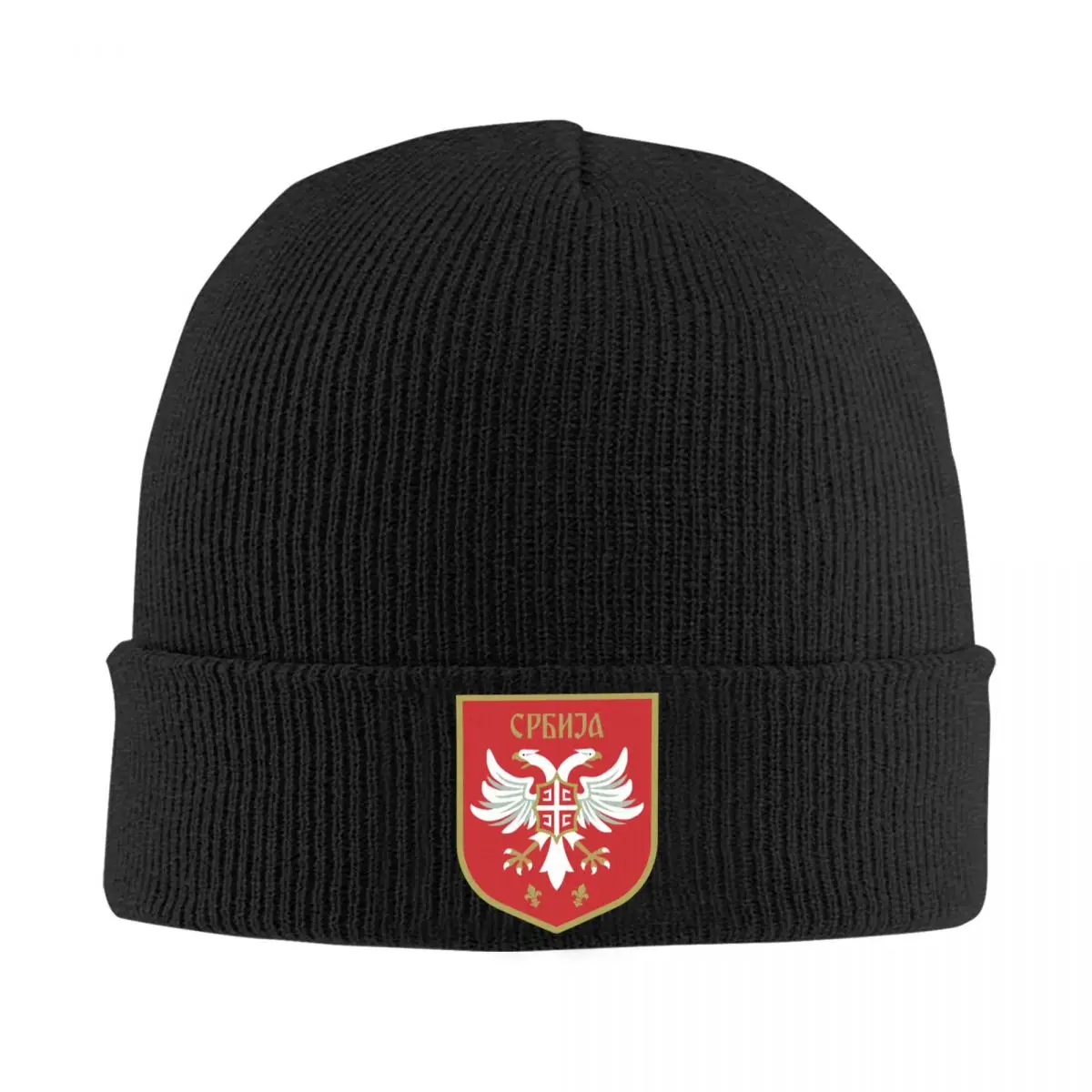 

Serbia Football Gift Bonnet Hat Knitting Hat Men Women Fashion Unisex Winter Warm Skullies Beanies Caps