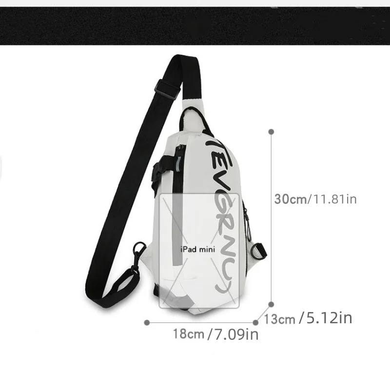 Brusttasche, trendige modische Damen-Umhängetasche, Sport, Freizeit, Herren, schräge Straddle-Tasche, Umhängetasche, Sportrucksäcke – Detail 1