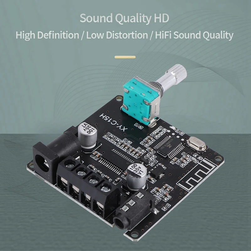 

XY-C15H MINI Bluetooth 5.0 Wireless Audio Digital Power Amplifier Stereo Board 20Wx2 Bluetooth Amplificador App Control