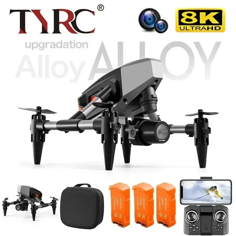 

TYRC XD1 Mini Drone 4K Professional 8K Dual Camera 5G WIFI Height Maintaining Four Sides Obstacle Avoidance RC Quadcopter Toy