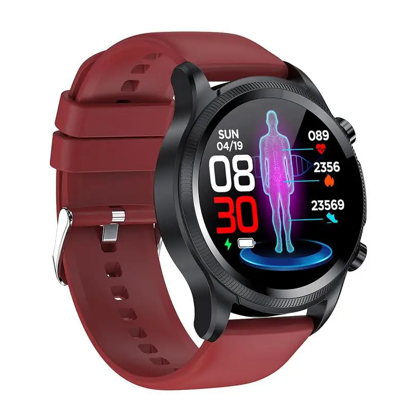 

Blood Monitor Watch 1.39-inches Fitness Trackers Smart Monitoring Smartwatch Portable E400 Blood Glucose Monitor ECGPPG Watch