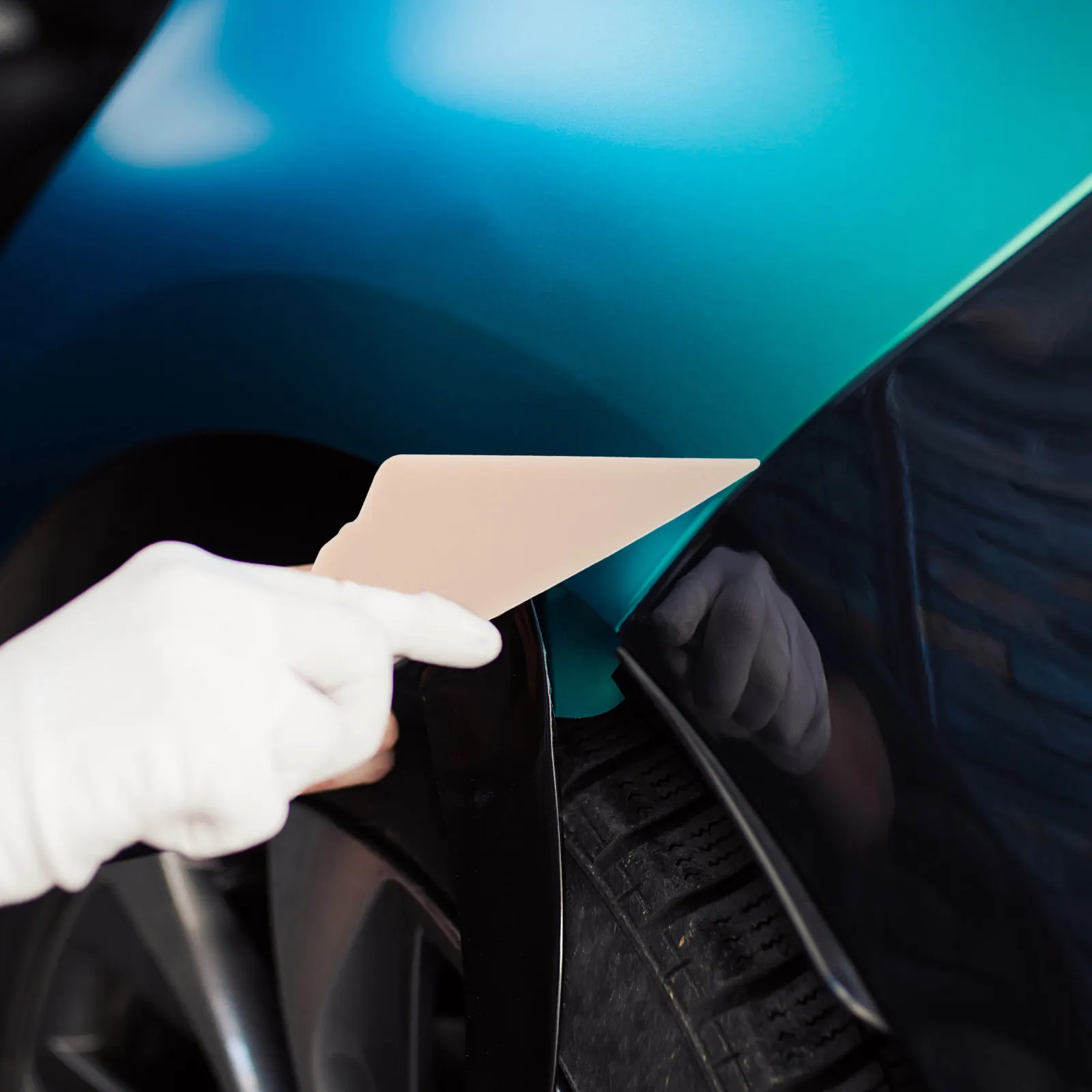 2개입 자동차 필름 도구 삼각형 팁 스크레이퍼 플라스틱 휴대용 트리밍 필름 제거 윈도우 틴트 비닐 랩 스퀴지