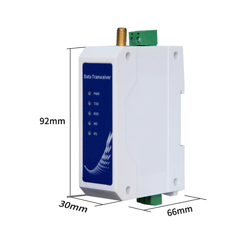 

SX1268 LoRa 433 МГц RS485 приемопередатчик данных с большим радиусом действия 22 дБм реле приемника беспроводного модуля Din-рейка LBT E95-DTU(400SL22-485)