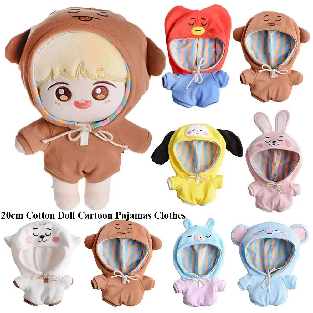 

Cotton Doll Cartoon Pajamas Clothes for 1/12BJD Doll Sleep Clothes New Cute Clothes 20cm Doll Pajamas Doll Cotton Jumpsuit
